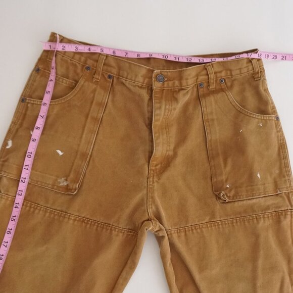 Dickies Tan Heavyweight Cotton Double Knee Painter Carpenter Pants 38X30 - Picture 4 of 15